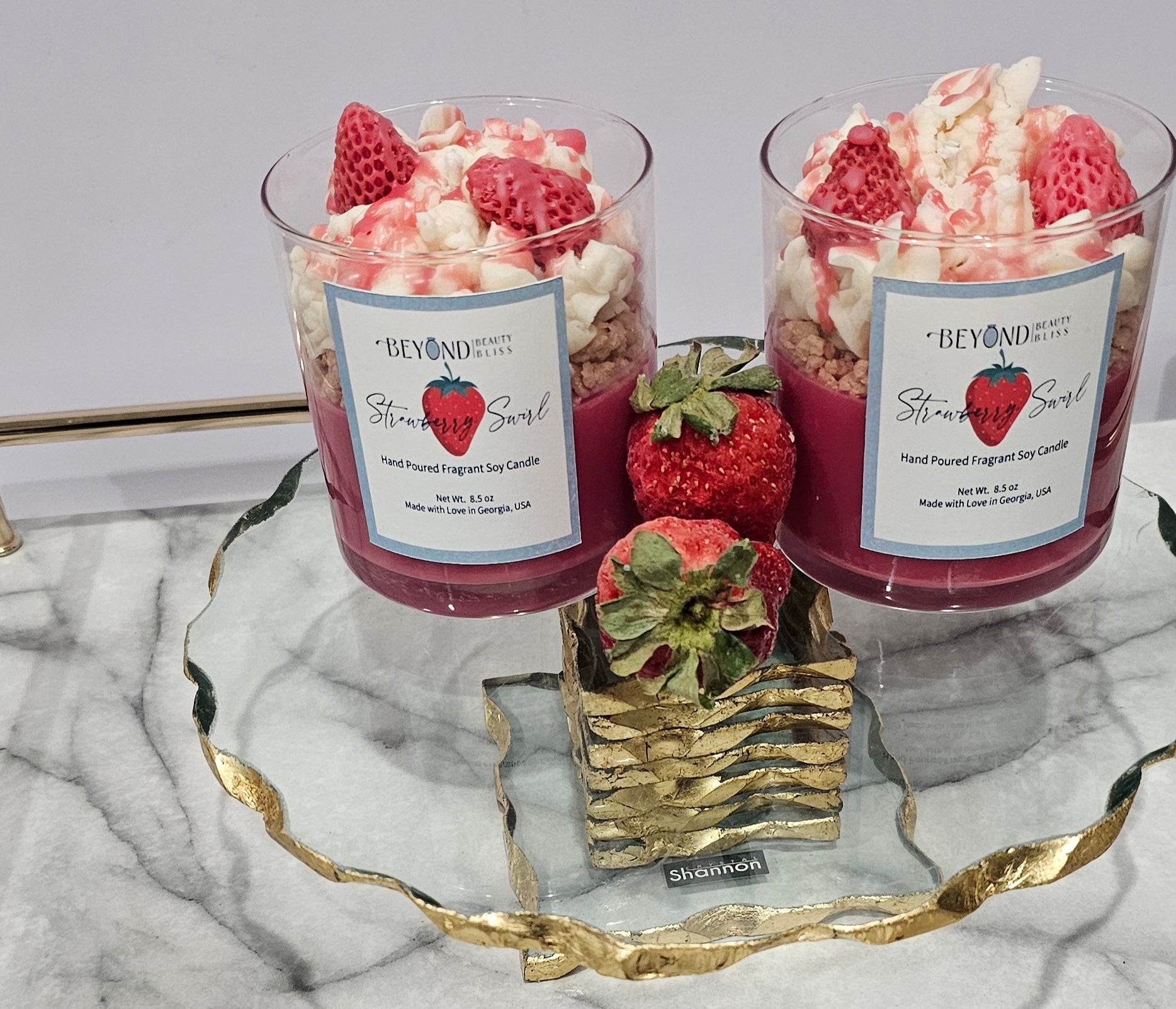 Strawberry Swirl Candle