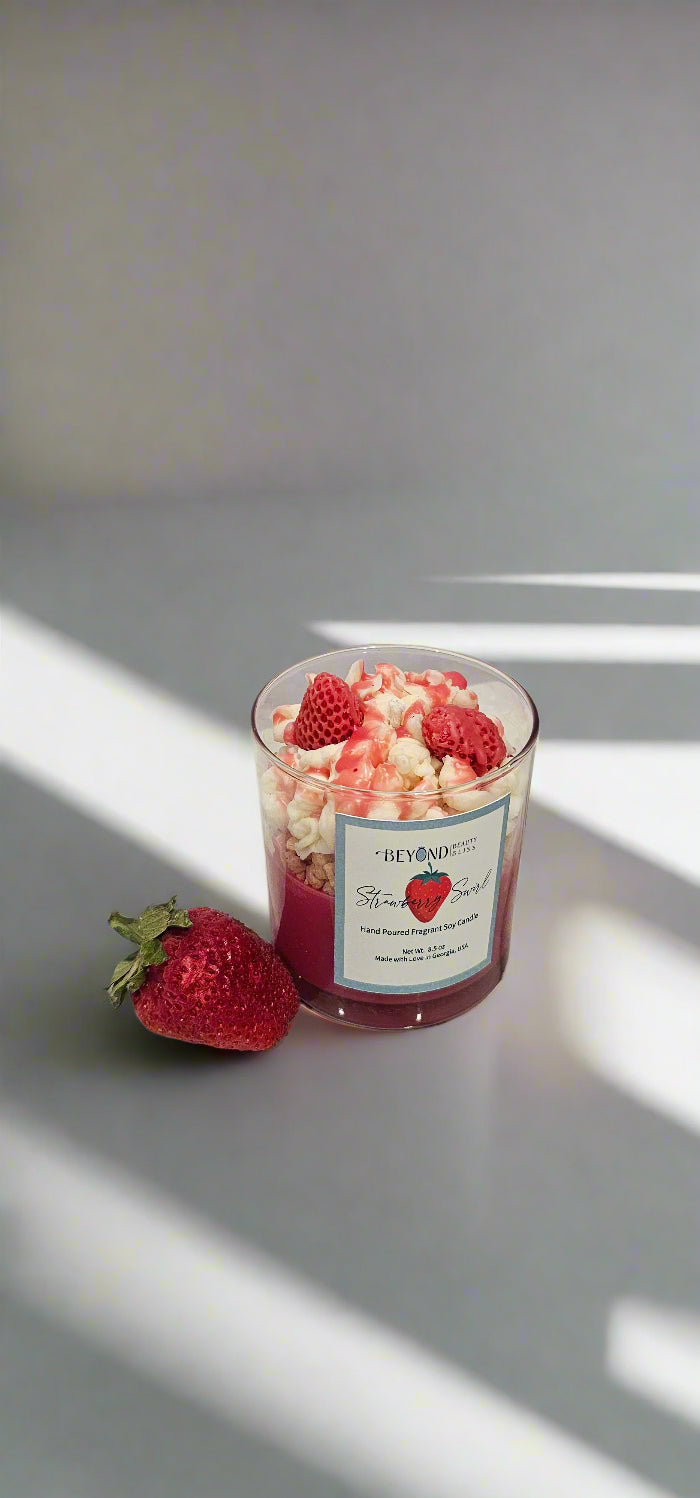 Strawberry Swirl Candle