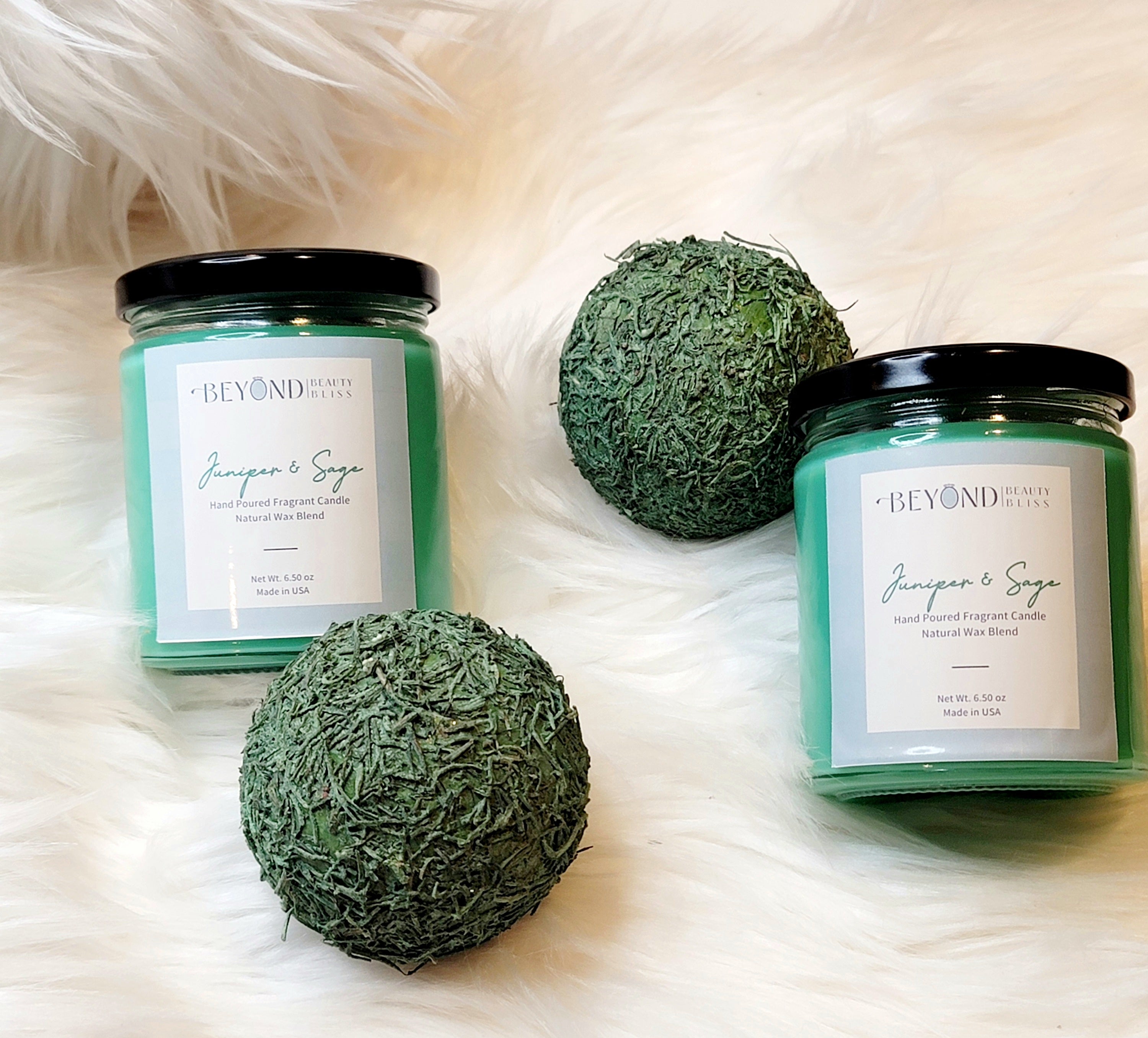 Juniper & Sage Soy Candle - Beyond Beauty Bliss