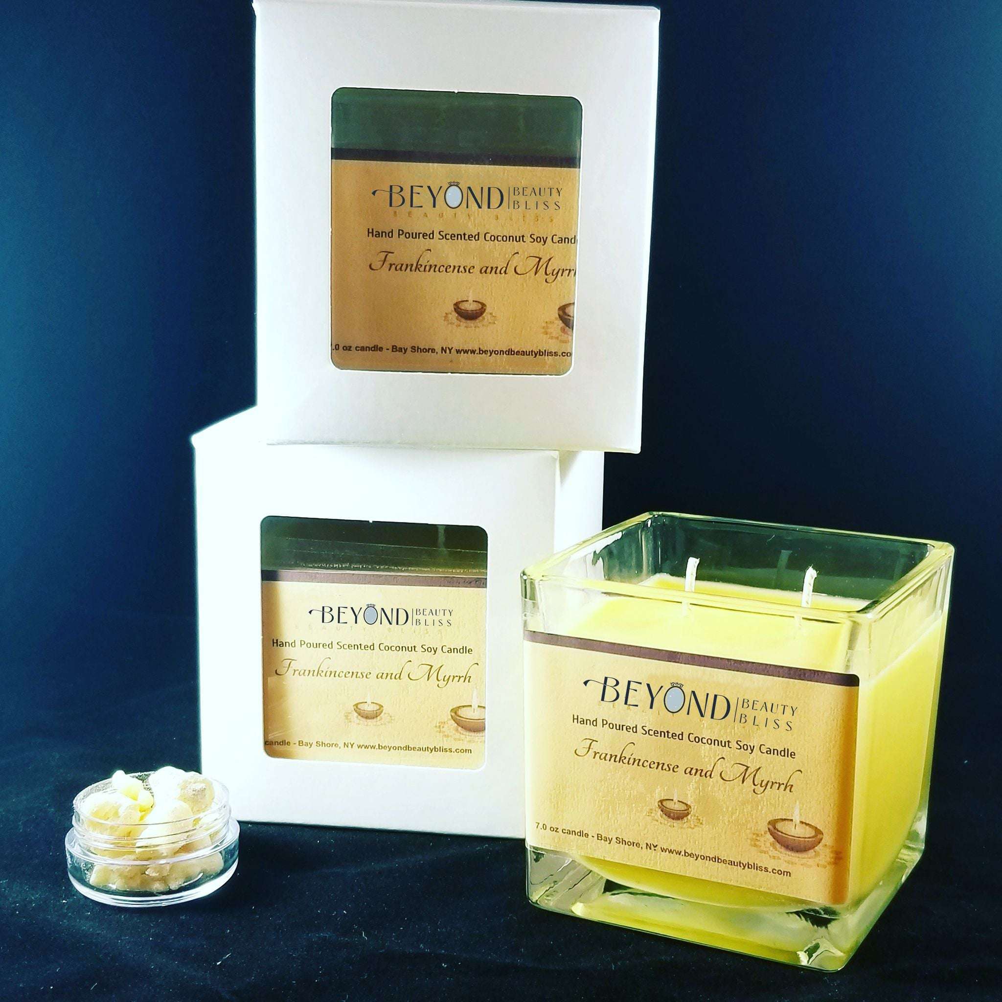 Cubed Frankincense and Myrrh Fragrant Candle