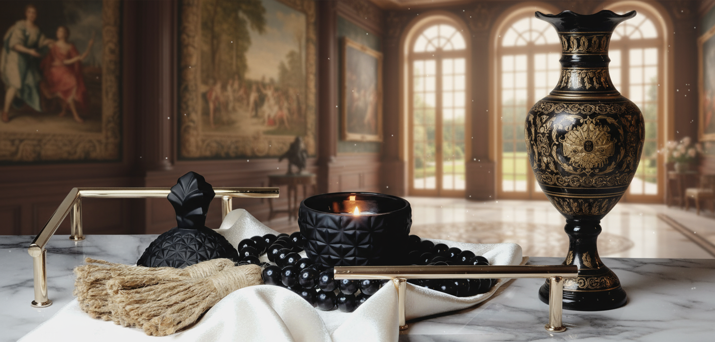 Black Pineapple Candle