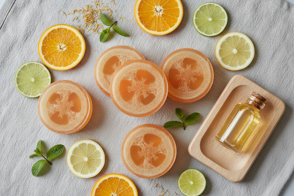 Citrus Luffa Soap — Luxury Editorial