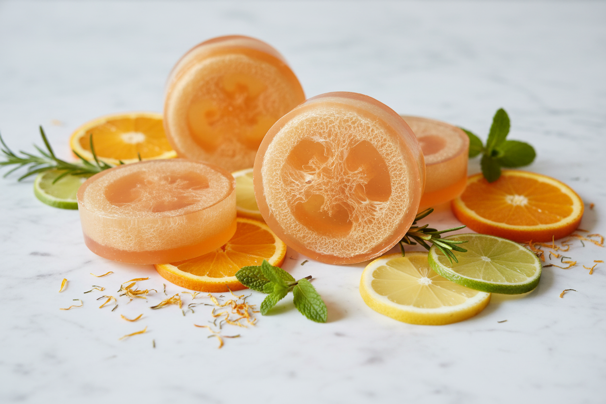 Citrus Luffa Soap — Luxury Editorial