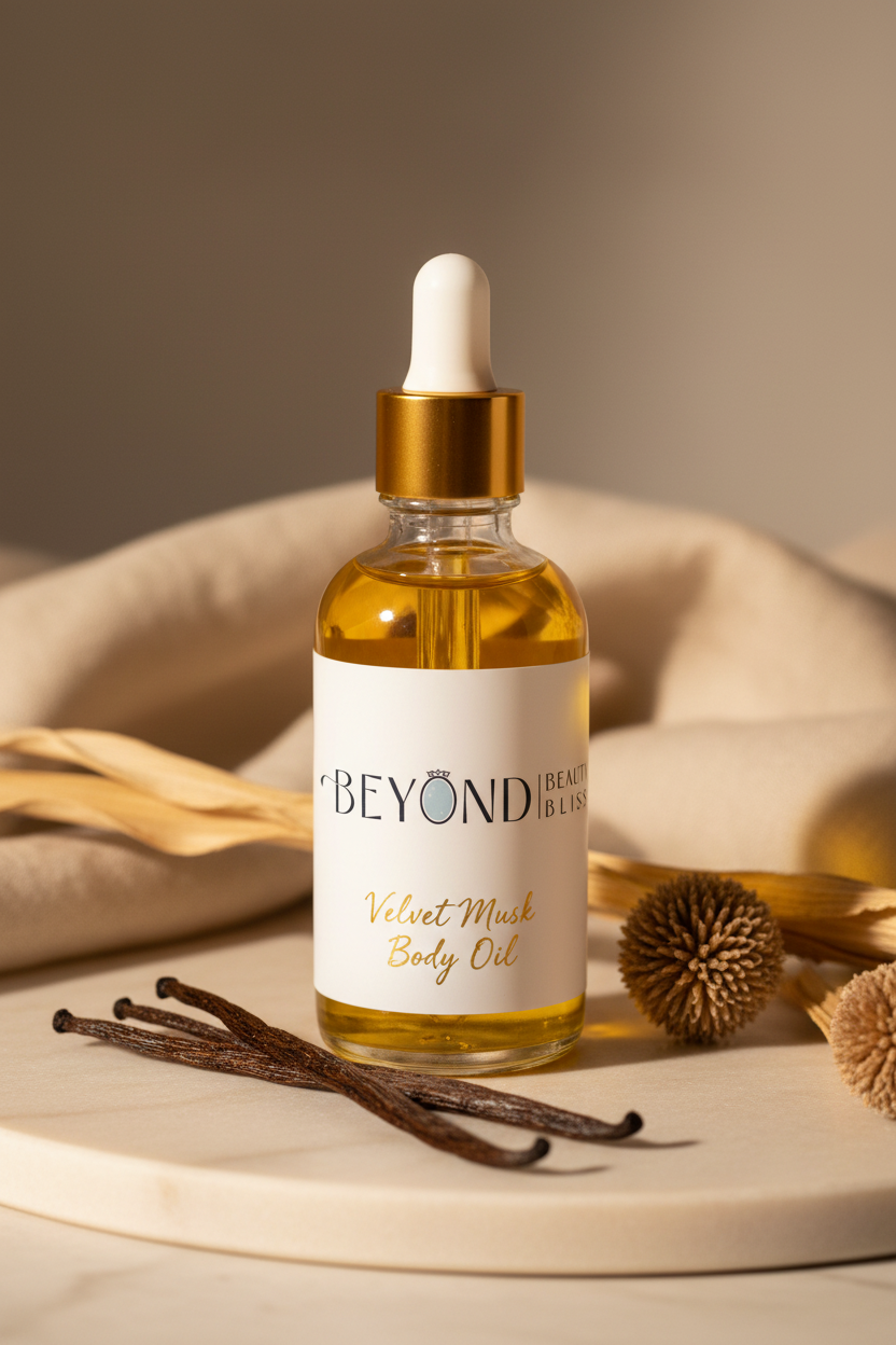Velvet Musk Body Oil — Product with Logo