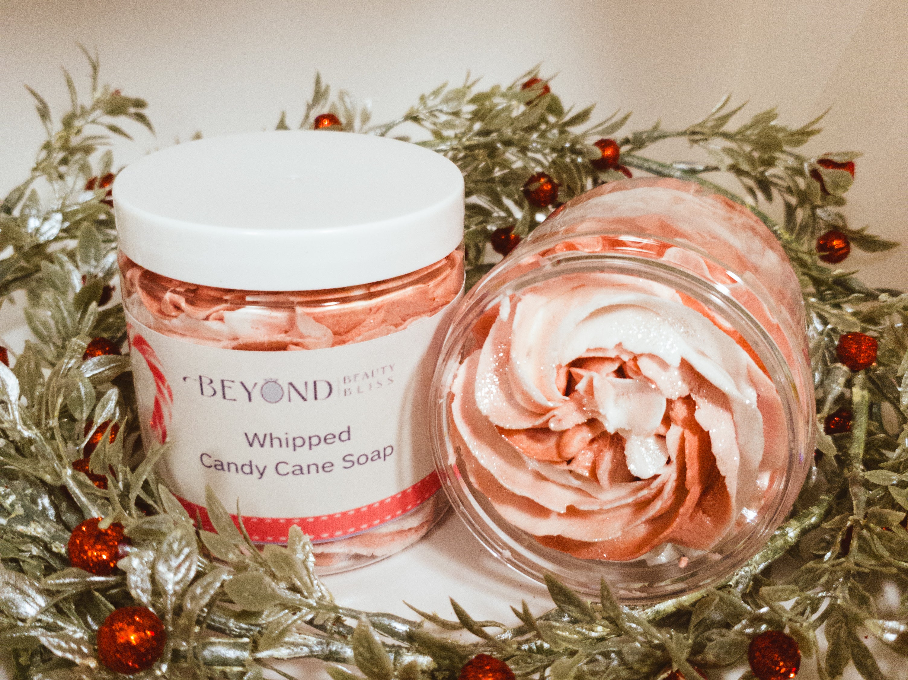 Whipped Candy Cane Soap - Beyond Beauty Bliss